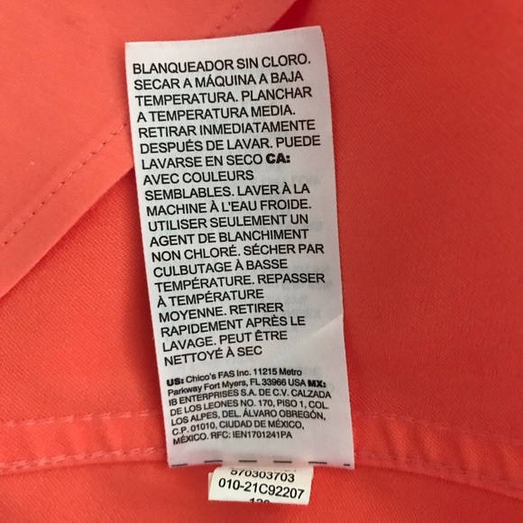 NWT Chicos Shirt SZ 1 - Picture 5 of 7